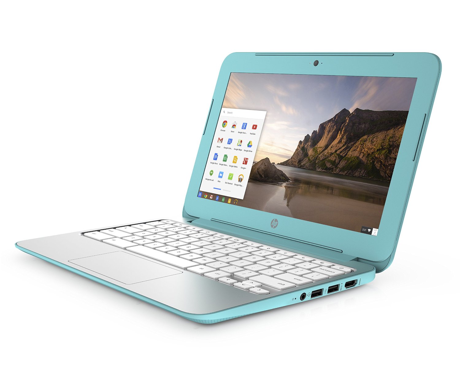 HP Chromebook 14" Laptop 2GB 16GB Chrome OS Ocean Turquoise (J9M93UAABA)