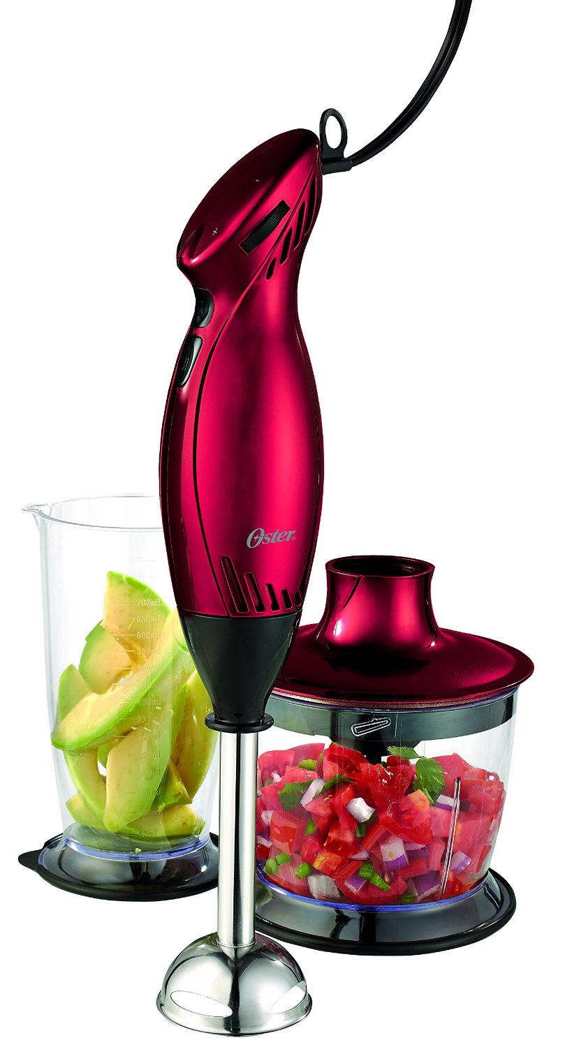 NEW Oster Immersion Hand Blender Met Red eBay