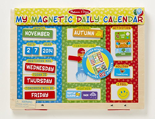 new melissa doug my first daily magnetic calendar ebay