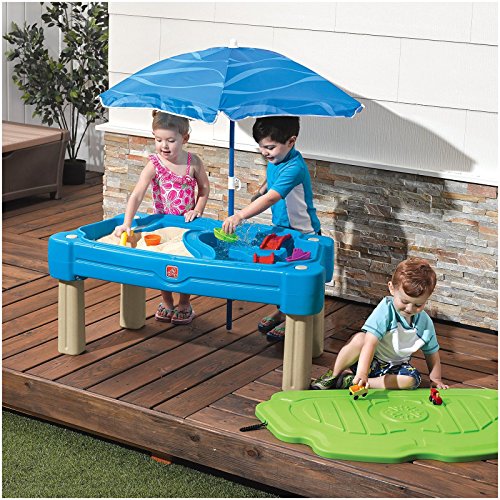 Step 2 Cascading Cove Kid's Sand & Water Table with Umbrella eBay