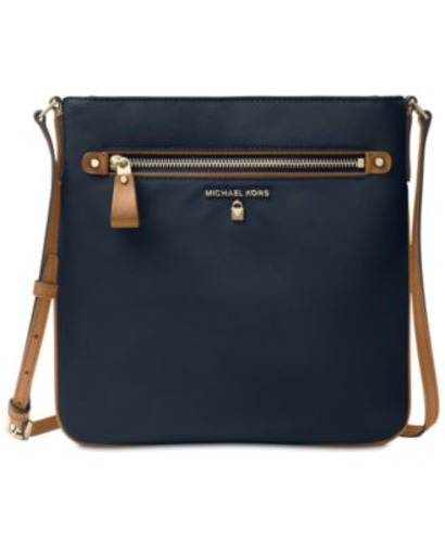 Michael Kors Kelsey Large Crossbody Bag - Admiral Blue/Gold