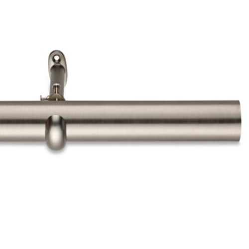 Cambria Estate 96 Single Curtain Rod Brushed Nickel Ebay