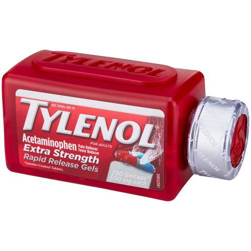 NEW Tylenol Extra Strength Rapid Release Gels 290 Count 300450488909